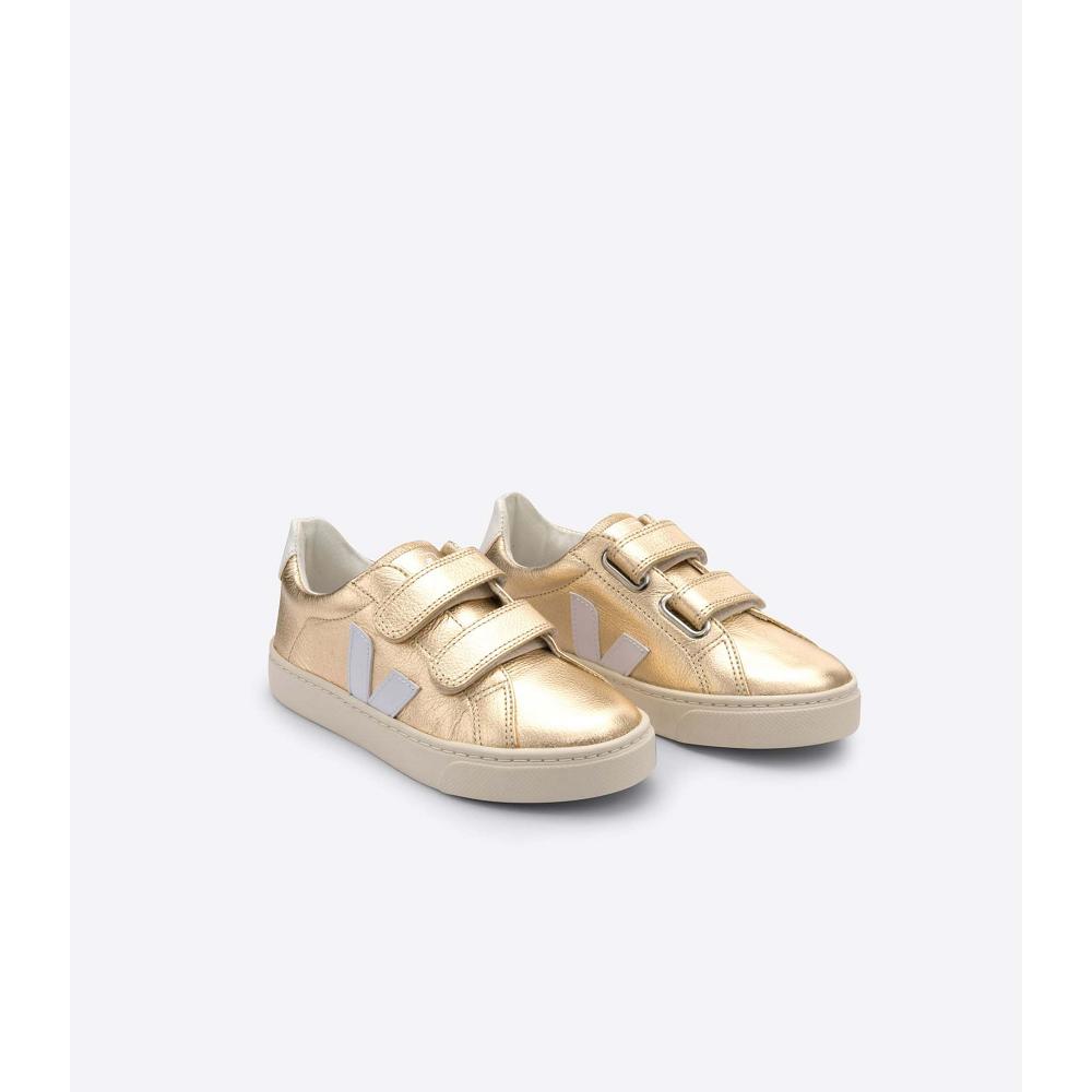 Veja ESPLAR CHROMEFREE Kids' Shoes Gold | CA 725HAP